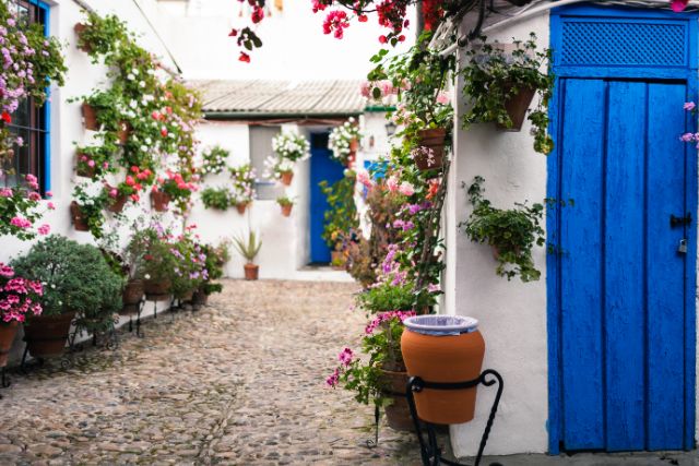 patio cordobés en primavera